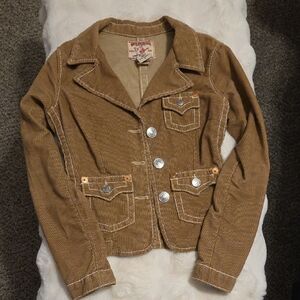 True Religion Tan Corduroy Women's Blazer
